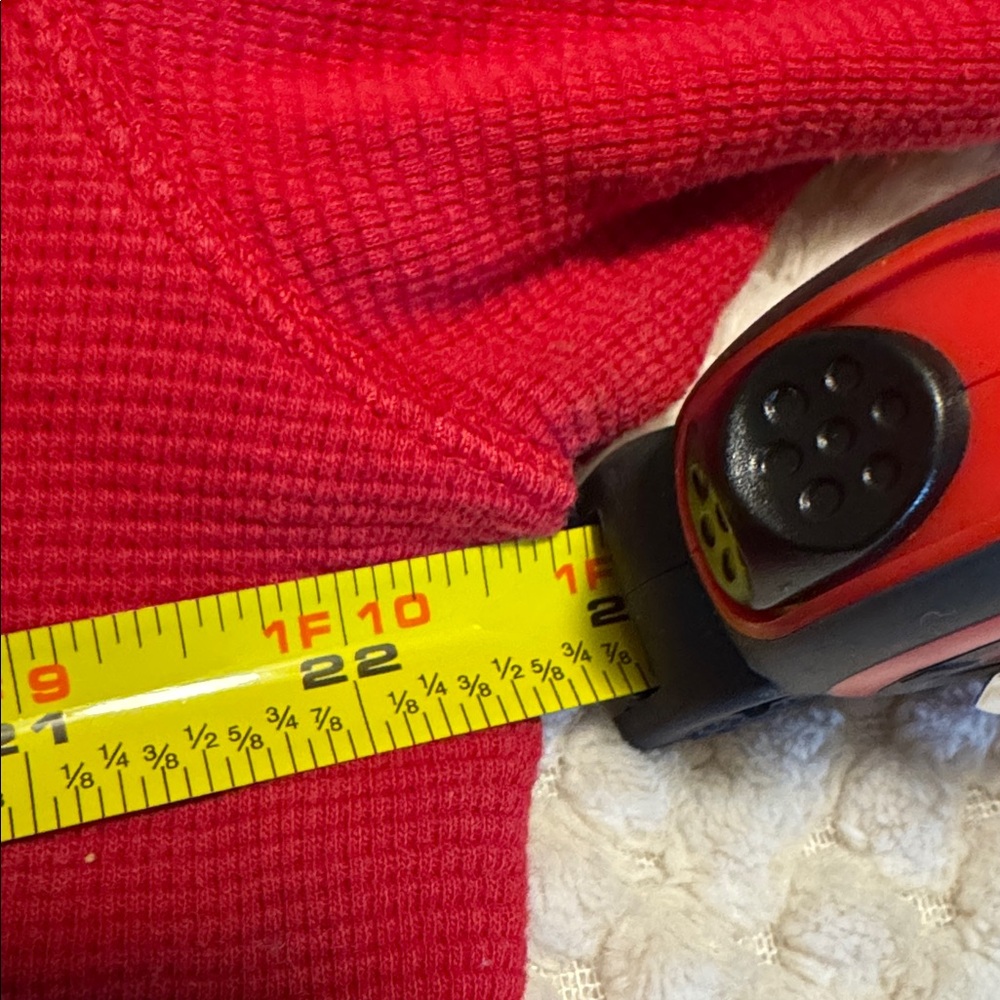 Polo by Ralph Lauren Men's Vibrant Red Long Sleeve Tee - Picture 6 of 10